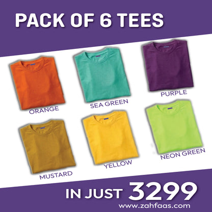 Pack of 6 Tees