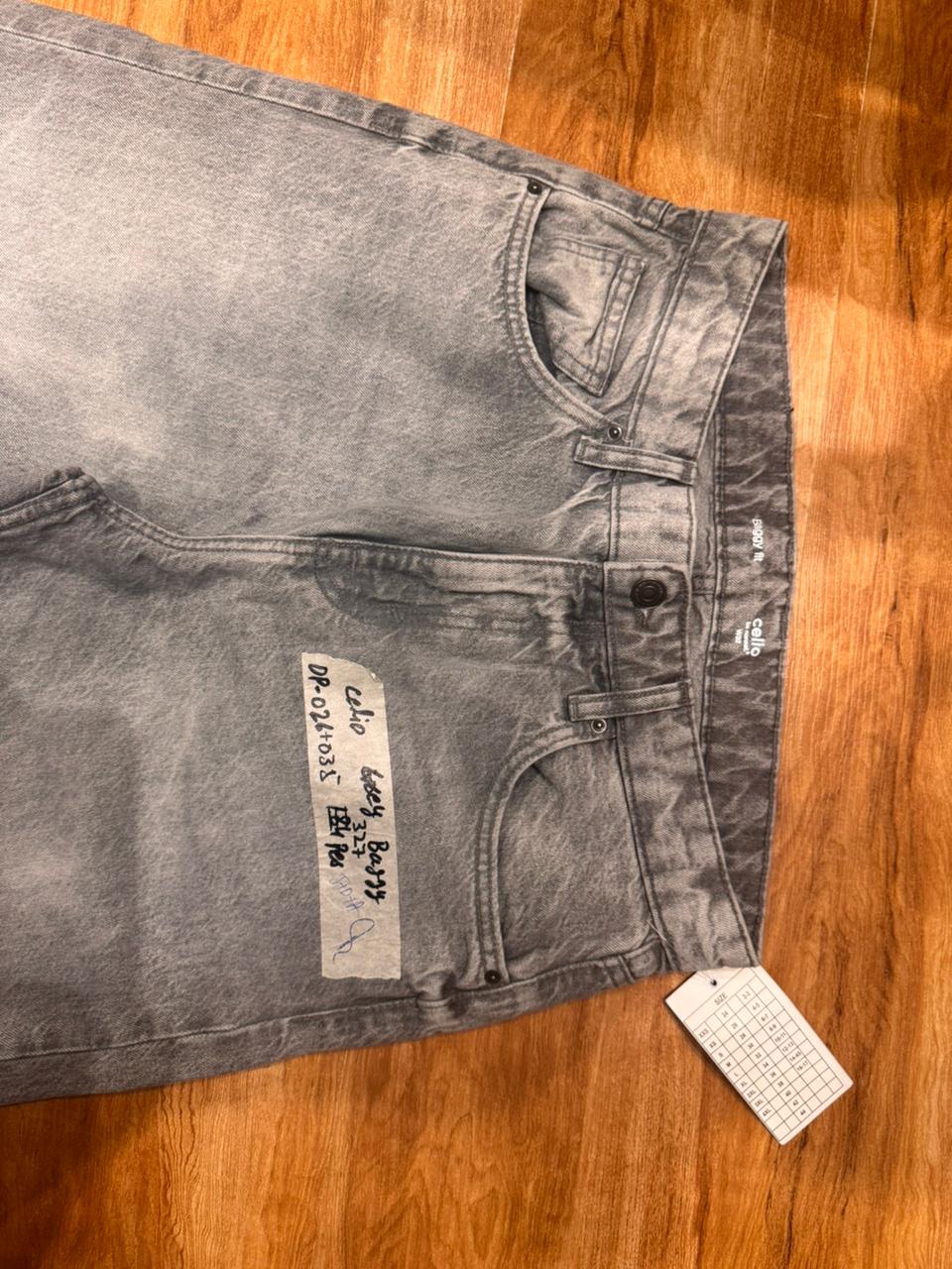 CELIO Washed Grey Denim (Relaxed fit)