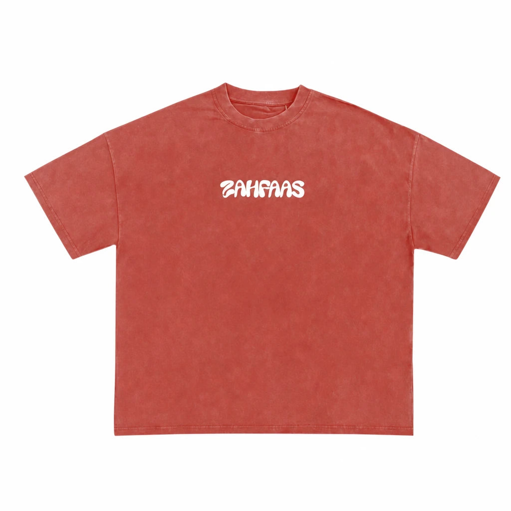 ZAHFAAS Acid Wash Oversized Tee