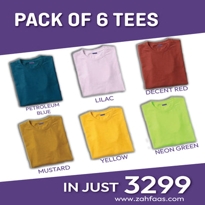 Pack of 6 Tees
