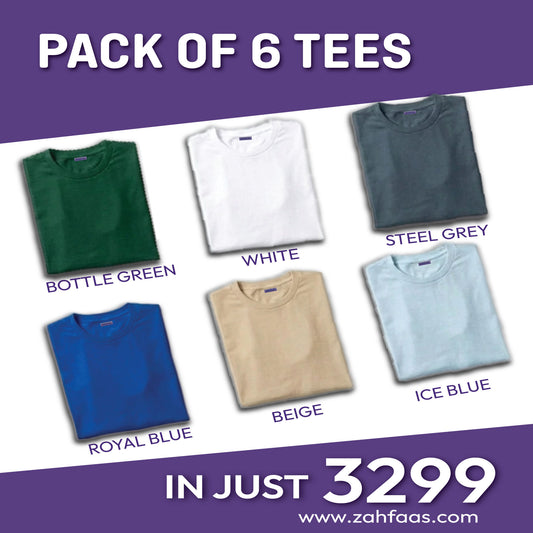 Pack of 6 Tees